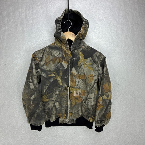 Carhartt Other - Carhartt Active Hunting Jacket Thermal Lined Youth Large YYJ144 CMO Camo